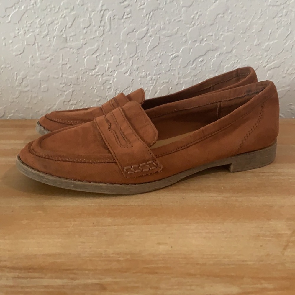 American Eagle Sz 8 Faux Suede Penny loafer Shoes